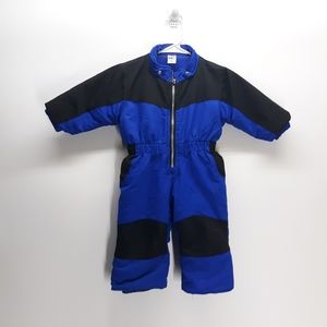 Healthtex Snowsuit 12 Months Boys Baby Blue All In One Piece Easy On NO HOOD